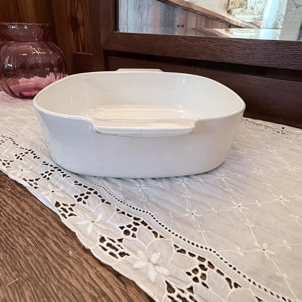 Corning Ware Friendship Casserole Dish 2 Quart White Blue‎ Bird Floral A-2-B USA